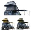 Roll over image to zoom in Adventurer Plus Rooftop Tent Hardshell with Side Awning, Air Conditioner Outlet with Bracket, &Replaceable Rain Flies, Truc