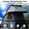 Roll over image to zoom in Adventurer Plus Rooftop Tent Hardshell with Side Awning, Air Conditioner Outlet with Bracket, &Replaceable Rain Flies, Truc