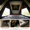 Roll over image to zoom in Adventurer Plus Rooftop Tent Hardshell with Side Awning, Air Conditioner Outlet with Bracket, &Replaceable Rain Flies, Truc