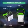 Solar Lantern Camping, Collapsible Solar Camping Light Rechargable,LED Portable USB Solar Lamp IP54 Waterproof Lights for Backpacking Gear,Emergency C