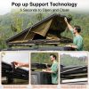 Roll over image to zoom in Adventurer Plus Rooftop Tent Hardshell with Side Awning, Air Conditioner Outlet with Bracket, &Replaceable Rain Flies, Truc
