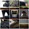 Roll over image to zoom in Adventurer Plus Rooftop Tent Hardshell with Side Awning, Air Conditioner Outlet with Bracket, &Replaceable Rain Flies, Truc